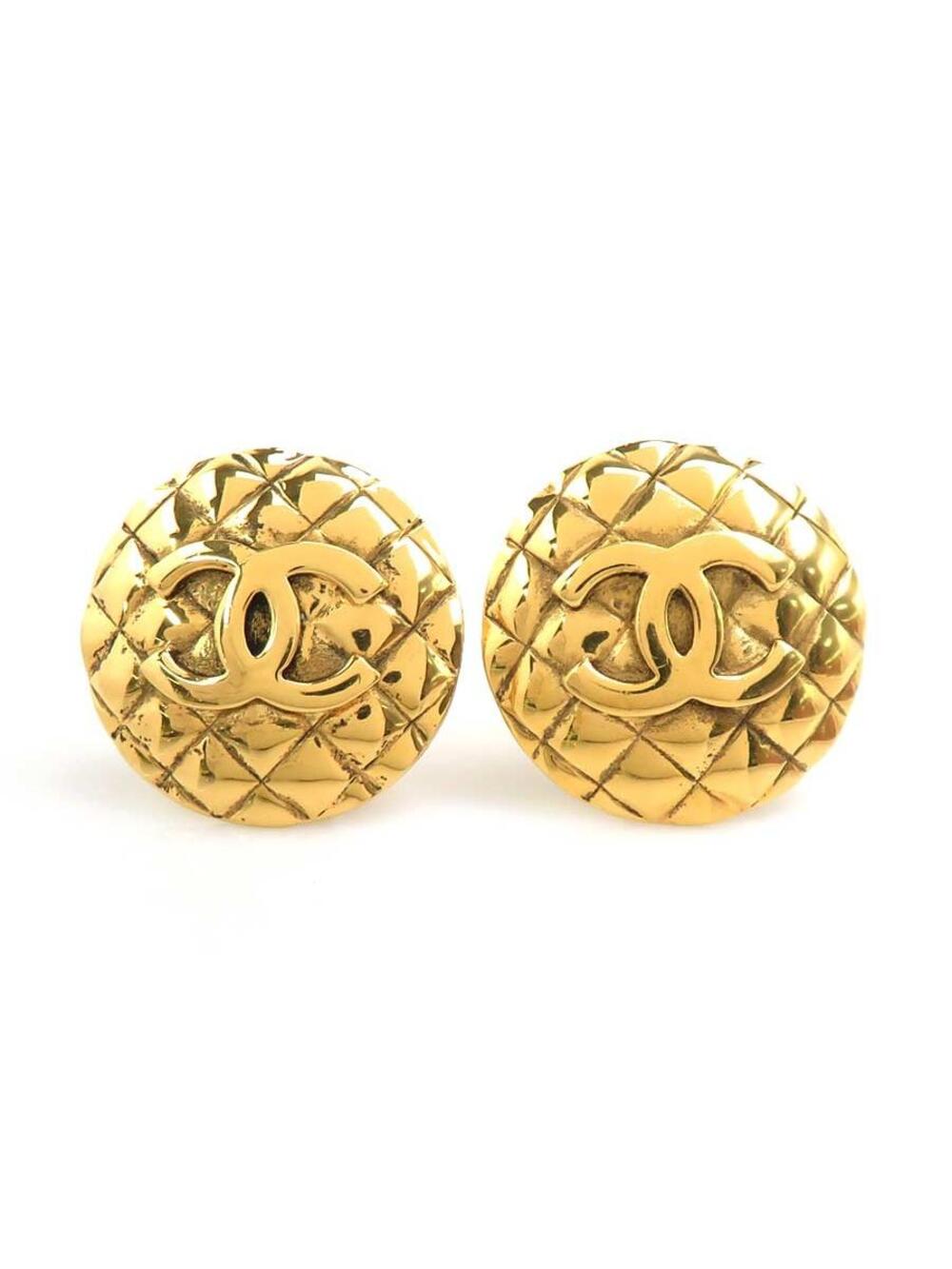 Auth Chanel Cc Logo Clip On Earrings #302711C28B
